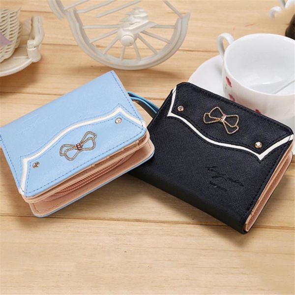 wallets pu leather female women small cute design short ladies purses with coin pocket for money card, Red;black
wallets pu leather female women small cute design short ladies purses with coin pocket for money card, Red;black