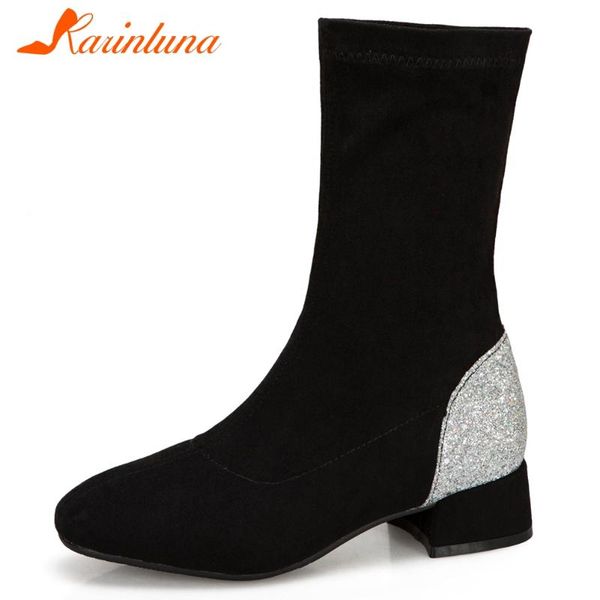 boots karin big size 32-43 female mid calf round toe square heels flock women 2021 autumn elegant shoes woman, Black
boots karin big size 32-43 female mid calf round toe square heels flock women 2021 autumn elegant shoes woman, Black