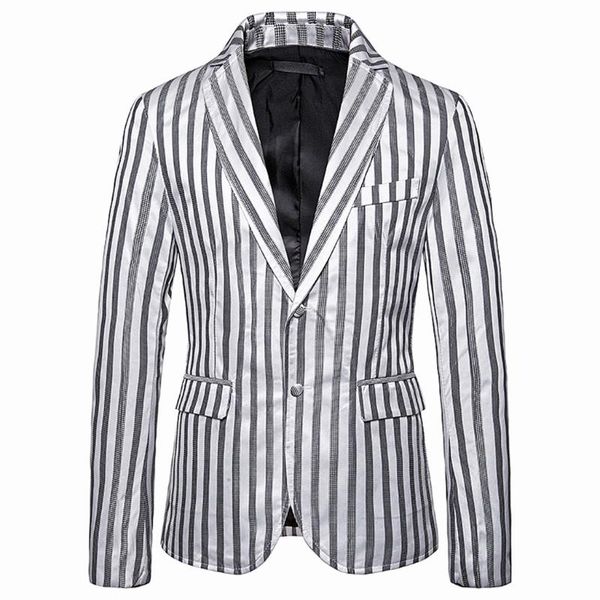 men's suits & blazers fashion stripe men blazer hombre casual 2021 mens suit jacket terno masculino costume party traje business coat, White;black
men's suits & blazers fashion stripe men blazer hombre casual 2021 mens suit jacket terno masculino costume party traje business coat, White;black