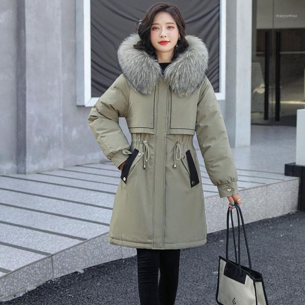 women's down & parkas 2021 winter thicken women long casual fur collar hooded warm cotton paddded coat outwear female wool liner jacket, Black
women's down & parkas 2021 winter thicken women long casual fur collar hooded warm cotton paddded coat outwear female wool liner jacket, Black