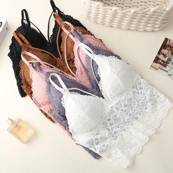 bustiers & corsets wireless push up bra body shaping flower lace women bralette underwear fashion lingerie full cup seamless bras, Black;white
bustiers & corsets wireless push up bra body shaping flower lace women bralette underwear fashion lingerie full cup seamless bras, Black;white