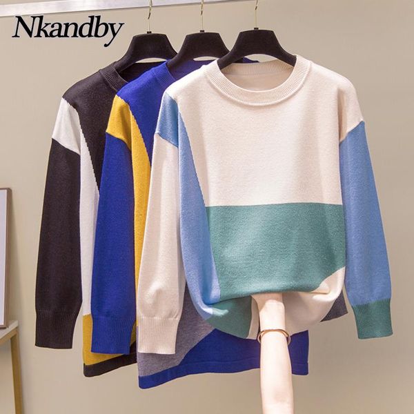 plus size t-shirt nkandby knitted sweaters women 2021 autumn color block design pullovers jumpers large clothes o-neck loose female, Black
plus size t-shirt nkandby knitted sweaters women 2021 autumn color block design pullovers jumpers large clothes o-neck loose female, Black