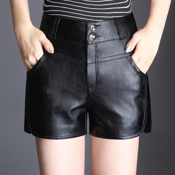 women's shorts shuchan autumn winter female plus size casual leather high waist women pu zipper skinny cool regular 365, White;black
women's shorts shuchan autumn winter female plus size casual leather high waist women pu zipper skinny cool regular 365, White;black