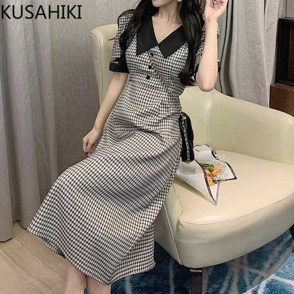 kusahiki plaid dresses women vintage puff sleeve peter pan collar women dress spring summer high waist vestidos 6f266 210602, Black;gray
kusahiki plaid dresses women vintage puff sleeve peter pan collar women dress spring summer high waist vestidos 6f266 210602, Black;gray
