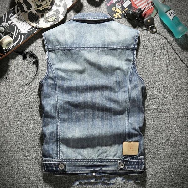 men's vests vintage mens zipper denim waistcoat motorcycle biker slim fit sleeveless jacket man pockets cowboy tank vest outwear coat s, Black;white
men's vests vintage mens zipper denim waistcoat motorcycle biker slim fit sleeveless jacket man pockets cowboy tank vest outwear coat s, Black;white