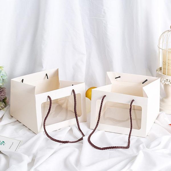 gift wrap 18x18x13cm white transparent window tote bag mother's day bouquet flower paper bags wedding packing
gift wrap 18x18x13cm white transparent window tote bag mother's day bouquet flower paper bags wedding packing