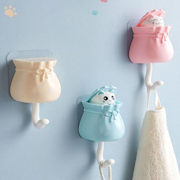 hooks & rails cute cat strong sticky hook hanging key coat bag wall organizer hanger household goods
hooks & rails cute cat strong sticky hook hanging key coat bag wall organizer hanger household goods