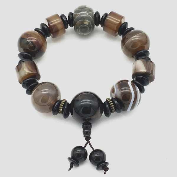 beaded, strands fashionable jokercir cular 16mm natural black noxy stone bead bracelet 1pcs bungee cord men and women
beaded, strands fashionable jokercir cular 16mm natural black noxy stone bead bracelet 1pcs bungee cord men and women