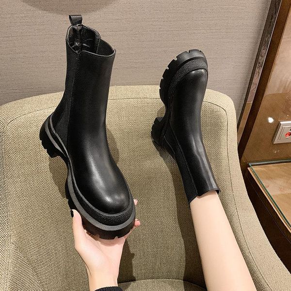 shoes lolita boots luxury designer booties woman 2021 low heel round toe boots-women winter footwear mid calf fashion, Black
shoes lolita boots luxury designer booties woman 2021 low heel round toe boots-women winter footwear mid calf fashion, Black
