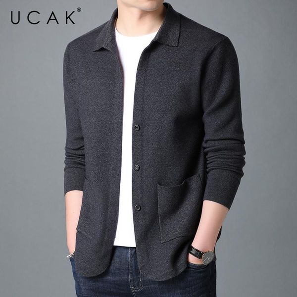 men's sweaters ucak brand casual pockets cardigans men sweatercoat clothing autumn classic streetwear solid color cardigan pull homme u, White;black
men's sweaters ucak brand casual pockets cardigans men sweatercoat clothing autumn classic streetwear solid color cardigan pull homme u, White;black