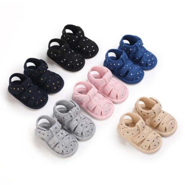 sandals infant baby boys girl summer casual beach shoes star print soft sole born crib prewalker first walking, Black;red
sandals infant baby boys girl summer casual beach shoes star print soft sole born crib prewalker first walking, Black;red