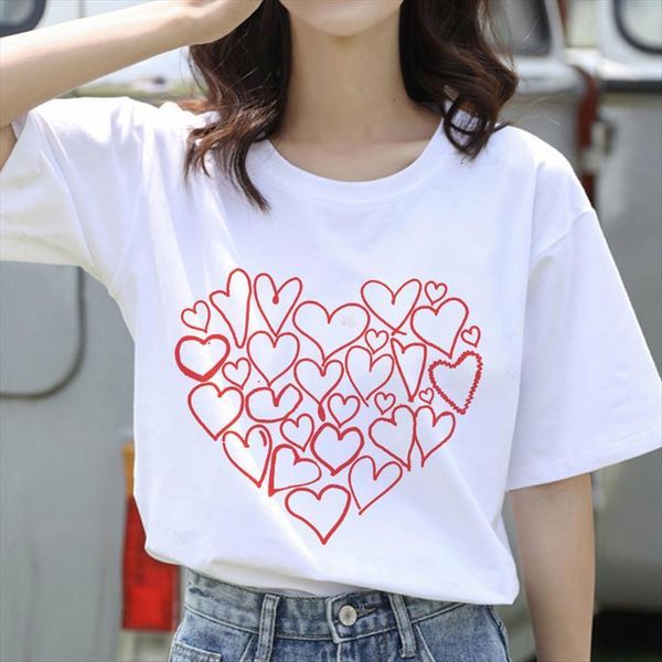 fashion 90s harajuku women short sleeve girls love graphic print summer female tee shirts, White
fashion 90s harajuku women short sleeve girls love graphic print summer female tee shirts, White