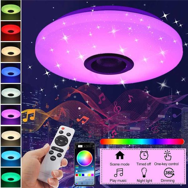ceiling lights 60w rgb dimmable music lamp remote&app control ac180-265v for home bluetooth speaker lightingfixture
ceiling lights 60w rgb dimmable music lamp remote&app control ac180-265v for home bluetooth speaker lightingfixture