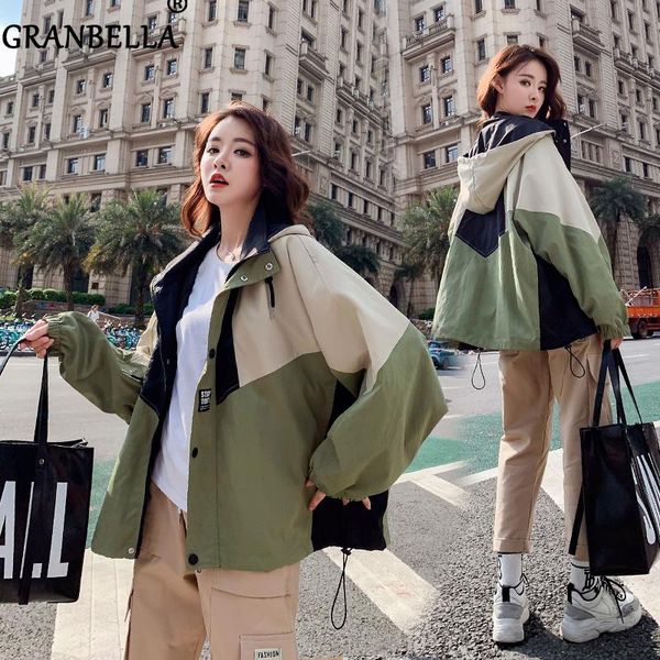 women's jackets spring women jacket 2021 autumn teens oversize hooded cargo coats zipper hoodies plus size patchwork outerwear femme, Black;brown
women's jackets spring women jacket 2021 autumn teens oversize hooded cargo coats zipper hoodies plus size patchwork outerwear femme, Black;brown