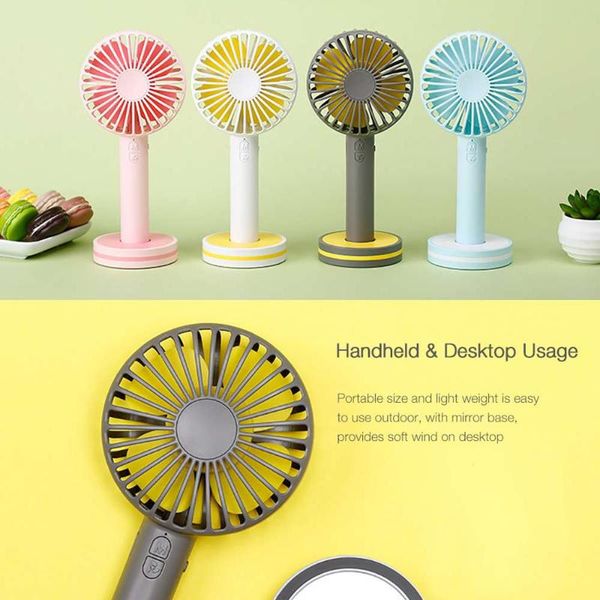 electric fans portable creative macaron design usb rechargeable 2 modes deskhandheld fan with mirror base
electric fans portable creative macaron design usb rechargeable 2 modes deskhandheld fan with mirror base