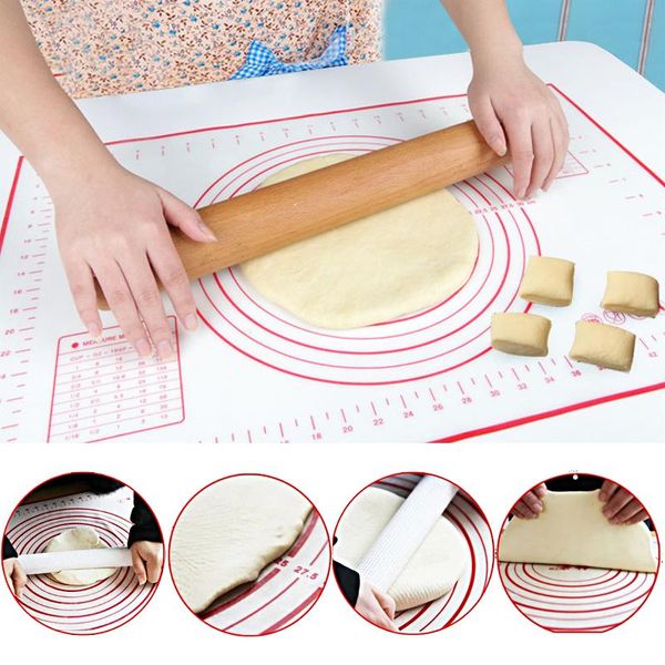 rolling pins & pastry boards multi-size reusable silicone baking mat with scale for dough pad large kneading sheet oven liner tools
rolling pins & pastry boards multi-size reusable silicone baking mat with scale for dough pad large kneading sheet oven liner tools