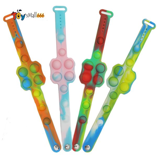 dhl ship rainbow silicone bubble wristband bracelet fidget sensory toy kids finger decompression game stress reliever educational toys
dhl ship rainbow silicone bubble wristband bracelet fidget sensory toy kids finger decompression game stress reliever educational toys