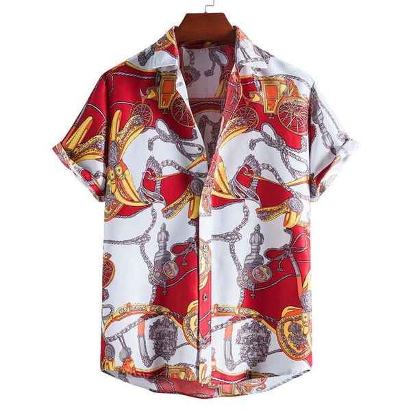 men's casual shirts printed shirt for men fashion button loose camisa hawaiana hombre turn down collar short sleeve blusas, White;black
men's casual shirts printed shirt for men fashion button loose camisa hawaiana hombre turn down collar short sleeve blusas, White;black