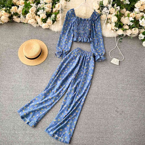 pants autumn vintage two piece set women casual square collar long sleeve short and high waist loose pants female suit fashion, White
pants autumn vintage two piece set women casual square collar long sleeve short and high waist loose pants female suit fashion, White