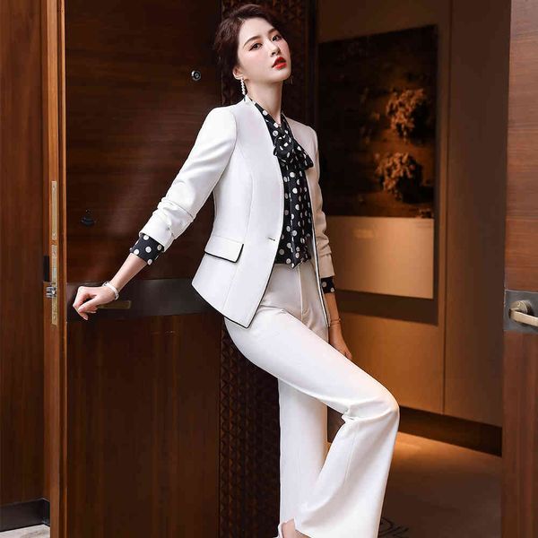 women's suits & blazers women fashion pant suit black white solid slim v-neck office lady 2 piece set blazer jackets and wide leg ip7r, White;black
women's suits & blazers women fashion pant suit black white solid slim v-neck office lady 2 piece set blazer jackets and wide leg ip7r, White;black