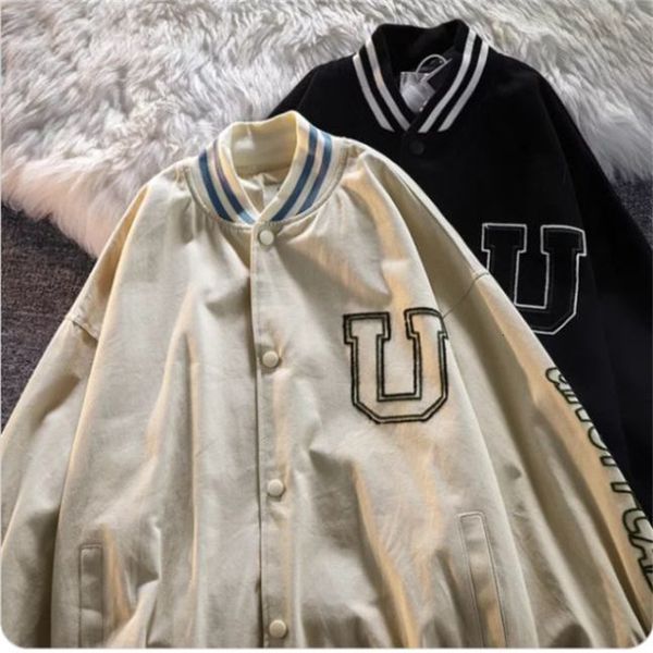 men's hoodies & sweatshirts vintage baseball jacket for men and wo, hip hop bomber jacket lovers, suitable wo, autumn 2021, Black
men's hoodies & sweatshirts vintage baseball jacket for men and wo, hip hop bomber jacket lovers, suitable wo, autumn 2021, Black