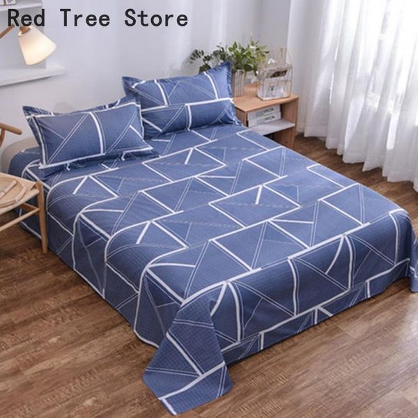 sheets & sets plaid bed sheet case cute cartoon soft cotton for home decor bedding cover flat textile drop