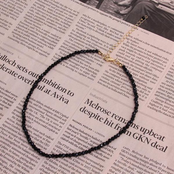 chokers fashion black crystal bead short choker neckalce for women female neck clavicle chain collar necklace jewelry, Golden;silver
chokers fashion black crystal bead short choker neckalce for women female neck clavicle chain collar necklace jewelry, Golden;silver