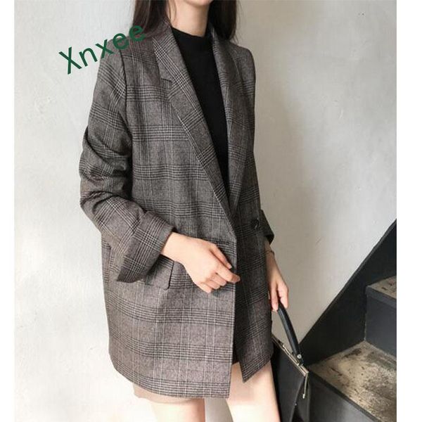 women's trench coats xnxee vintage bouble breasted plaid women blazer spring pockets jackets female retro suits coat work outerwear hig, Tan;black
women's trench coats xnxee vintage bouble breasted plaid women blazer spring pockets jackets female retro suits coat work outerwear hig, Tan;black