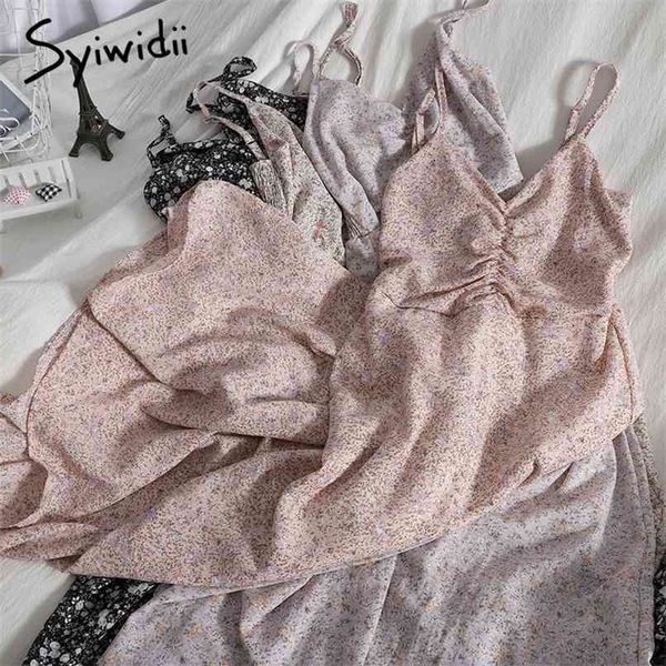 fashion floral print back elastic high waist spaghetti strap dresses women sleeveless a-line clothes summer korean 210607, Black;gray
fashion floral print back elastic high waist spaghetti strap dresses women sleeveless a-line clothes summer korean 210607, Black;gray