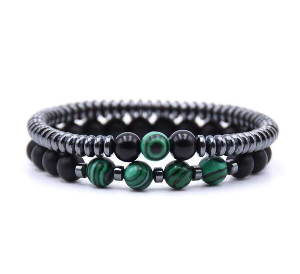 2pcs/set fashion lovers' natural stone 8mm beads bracelet men 6mm hematite round tablets chain bracelets for women pulseras beaded, str, Black
2pcs/set fashion lovers' natural stone 8mm beads bracelet men 6mm hematite round tablets chain bracelets for women pulseras beaded, str, Black