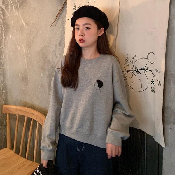 women's hoodies & sweatshirts clothing o-neck long sleeve print fashion brand casual spring fall aesthetic modis, Black
women's hoodies & sweatshirts clothing o-neck long sleeve print fashion brand casual spring fall aesthetic modis, Black
