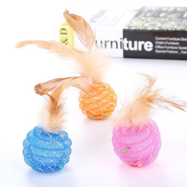 cat toys 1pc cats feather balls toy colorful scratching play interactive chewing plastic pipe roll ball training
cat toys 1pc cats feather balls toy colorful scratching play interactive chewing plastic pipe roll ball training