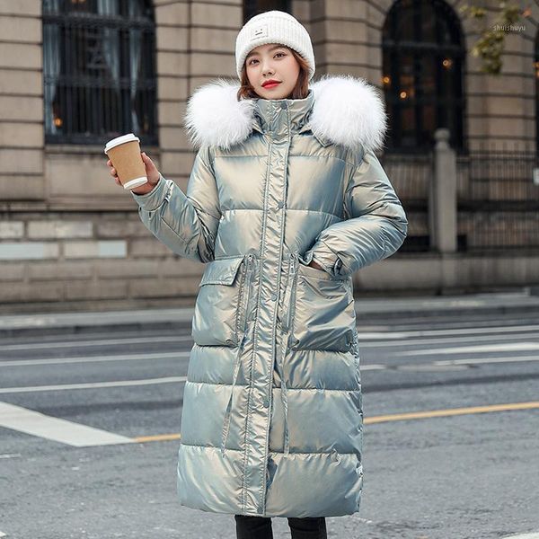 women's down & parkas big collar parka women winter jacket female hair 2021 cultivate morality bright surface 8618, Black
women's down & parkas big collar parka women winter jacket female hair 2021 cultivate morality bright surface 8618, Black
