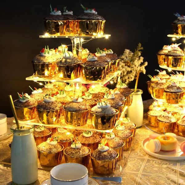 other festive & party supplies 4 tier luminous cake stand thickened square acrylic led lights detachable dessert holder wedding home decor
other festive & party supplies 4 tier luminous cake stand thickened square acrylic led lights detachable dessert holder wedding home decor