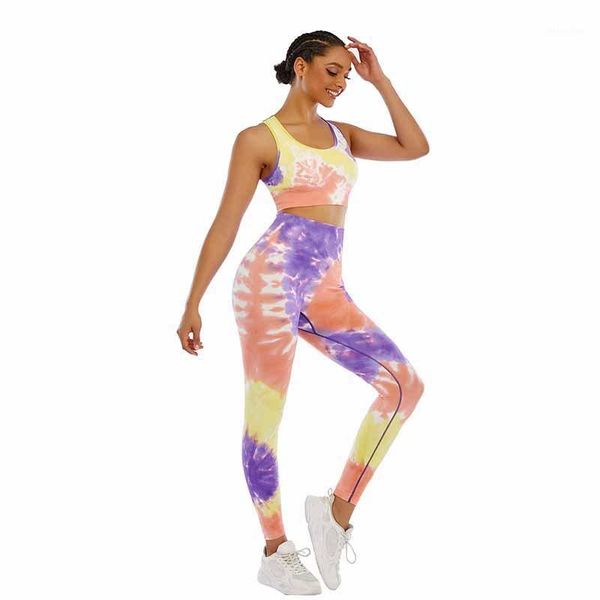 yoga outfit sportswear for women workout clothes suit tie dye bra and high waist trousers gym set athletic wear 2 piece
yoga outfit sportswear for women workout clothes suit tie dye bra and high waist trousers gym set athletic wear 2 piece