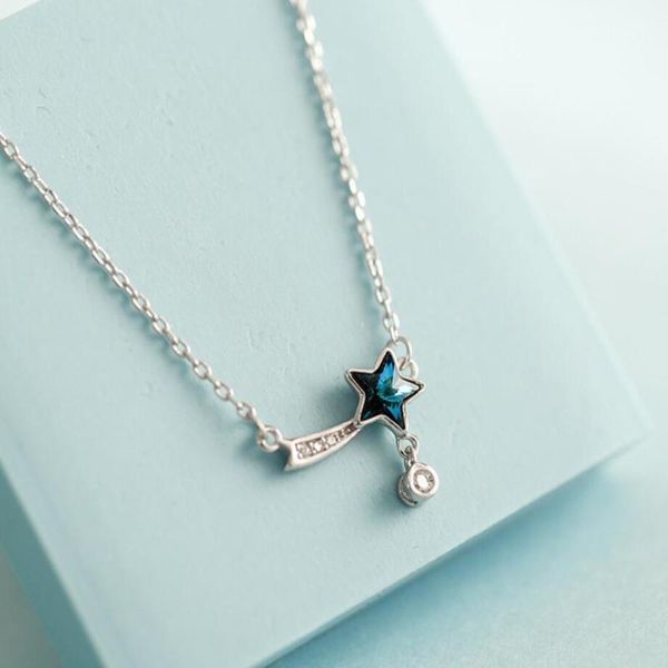 chokers blue aurora crystal stars faceted meteor tail clavicle chain gift female 925 sterling silver personality necklace sne321, Golden;silver
chokers blue aurora crystal stars faceted meteor tail clavicle chain gift female 925 sterling silver personality necklace sne321, Golden;silver