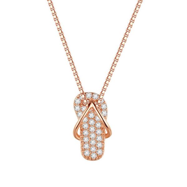 chains offc1 s925 sterling silver flip flop necklace pendant niche design rose gold full diamond clavicle chain
chains offc1 s925 sterling silver flip flop necklace pendant niche design rose gold full diamond clavicle chain