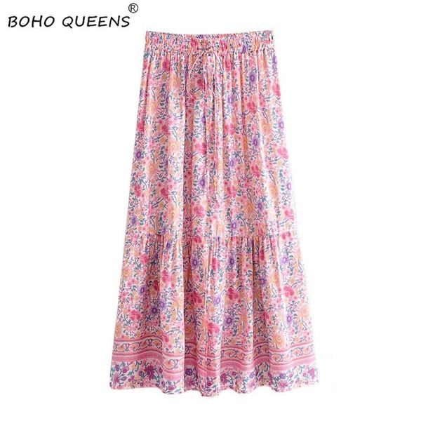 skirts vintage chic fashion hippie women beach bohemian pink floral print skirt high elastic waist a-line boho rayon maxi femme, Black
skirts vintage chic fashion hippie women beach bohemian pink floral print skirt high elastic waist a-line boho rayon maxi femme, Black