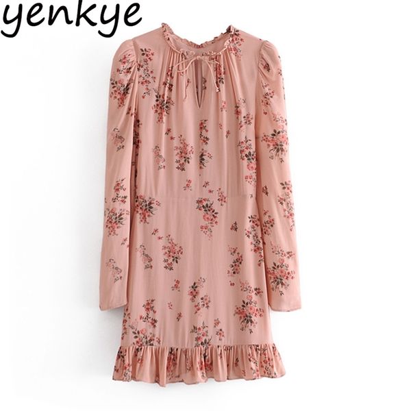 elegant woman vintage floral print dress long sleeve lace up o neck hem ruffle a-line mini chiffon robe femme 210514, Black;gray
elegant woman vintage floral print dress long sleeve lace up o neck hem ruffle a-line mini chiffon robe femme 210514, Black;gray