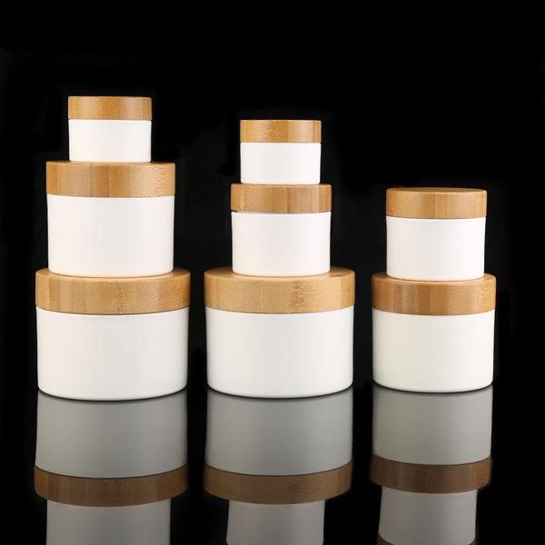 storage bottles & jars 100pcs 100g white pp plastic facial eye cream jar container with bamboo cover lid diy empty cosmetic package refillab
storage bottles & jars 100pcs 100g white pp plastic facial eye cream jar container with bamboo cover lid diy empty cosmetic package refillab