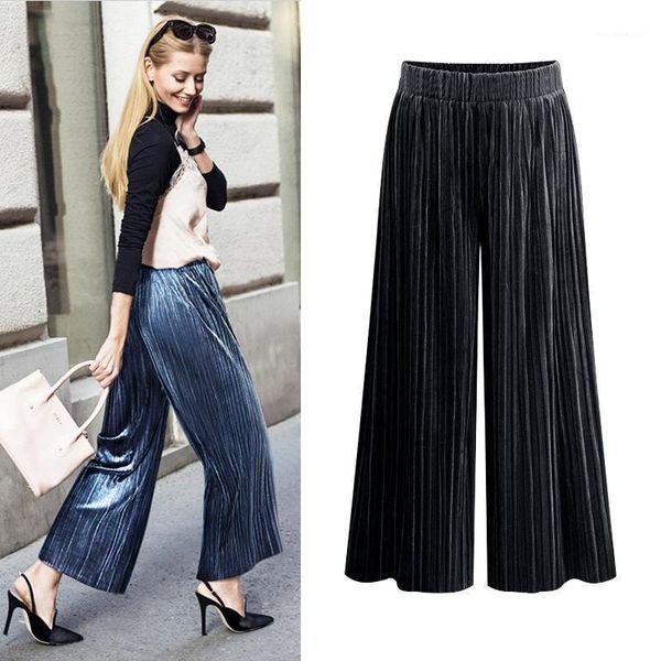 women's pants & capris fashion velvet palazzo mujer wide leg women high waist elastic harajuku plus size trousers famale winter 6xl got, Black;white
women's pants & capris fashion velvet palazzo mujer wide leg women high waist elastic harajuku plus size trousers famale winter 6xl got, Black;white