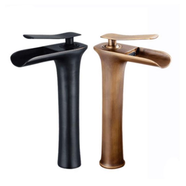 bathroom sink faucets waterfall faucet cold and mixed in the toilet of black copper-faced pot
bathroom sink faucets waterfall faucet cold and mixed in the toilet of black copper-faced pot