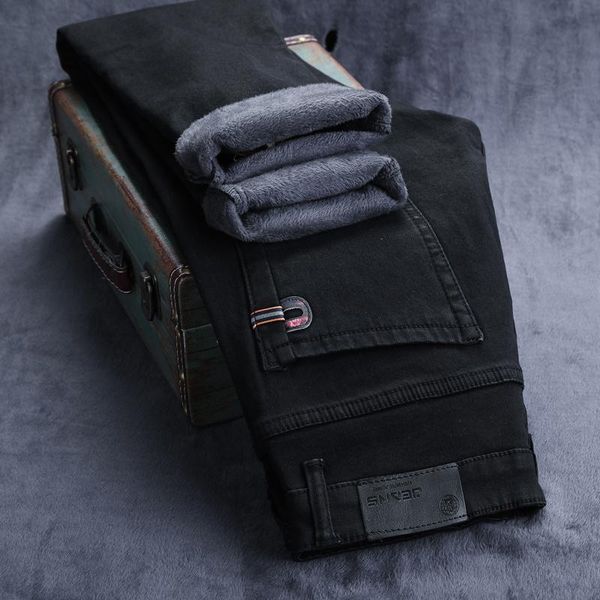 men's jeans 2021 winter brand fleece thick and warm black skinny classic trend fashion slim stretch denim, Blue
men's jeans 2021 winter brand fleece thick and warm black skinny classic trend fashion slim stretch denim, Blue