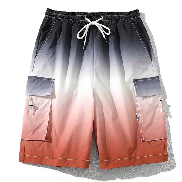 men's shorts summer leisure loose motion pants, White;black