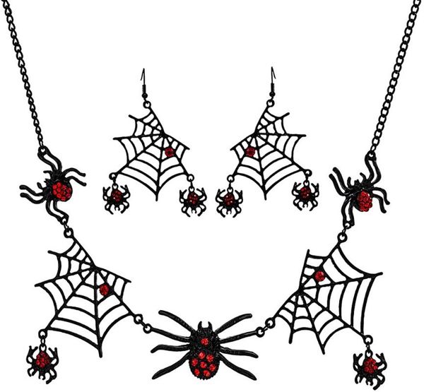 chains halloween spider web jewelry set for women girls black earrings statement punk pendant necklaces, Silver
chains halloween spider web jewelry set for women girls black earrings statement punk pendant necklaces, Silver