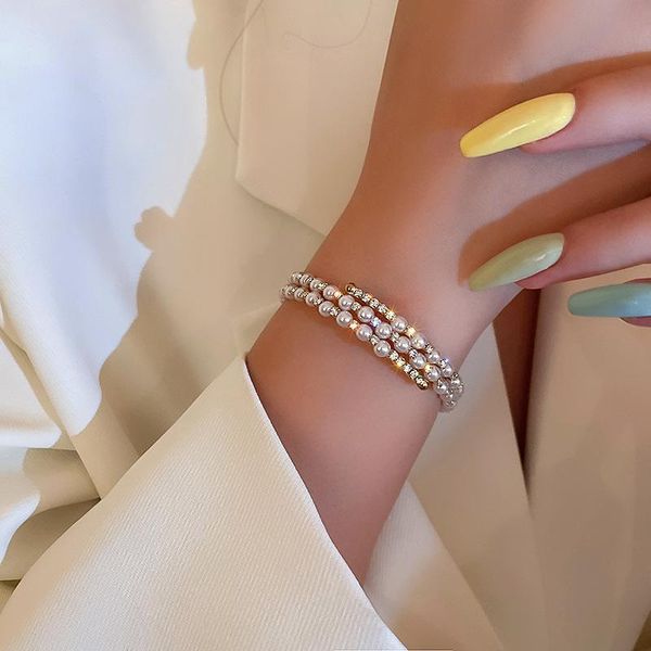 bangle double layer pearl rhinestone open bracelet korean elegant light luxury wedding brides for women jewelry, Black
bangle double layer pearl rhinestone open bracelet korean elegant light luxury wedding brides for women jewelry, Black