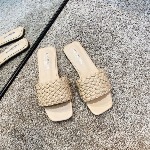 slippers 2021 summer sandals women's net red fashion catwalk wear square head flat woven wild, Black
slippers 2021 summer sandals women's net red fashion catwalk wear square head flat woven wild, Black