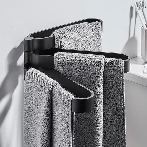 towel racks hanger wall mounted 180 rotation aluminum black rail bar rack robe hook bathroom hardware set accessories
towel racks hanger wall mounted 180 rotation aluminum black rail bar rack robe hook bathroom hardware set accessories