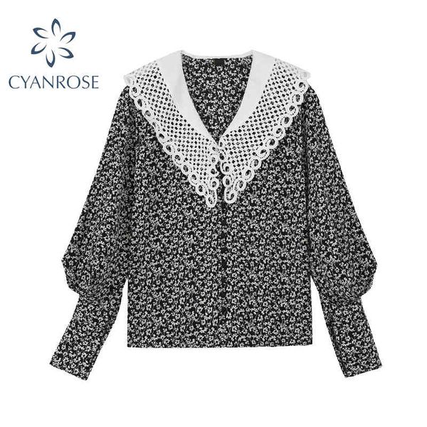 long sleeve elegant women blouses lady office work peter pan collar with lace shirts korean female spring blusas 210417, White
long sleeve elegant women blouses lady office work peter pan collar with lace shirts korean female spring blusas 210417, White