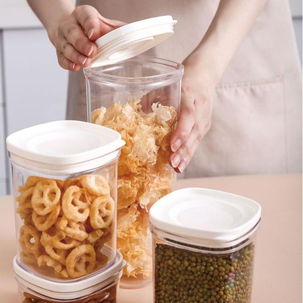 storage bottles & jars spices nuts cereal sealed can box food sealing tank keep fresh container practical transparent household kitch
storage bottles & jars spices nuts cereal sealed can box food sealing tank keep fresh container practical transparent household kitch